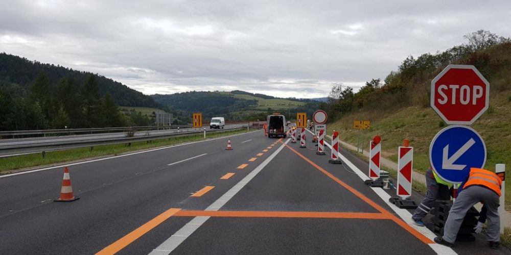 úprava dočasného dopravného značenia